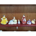 QUANTITY OF DOULTON FIGURES AND OTHERS