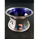 DUBLIN GEORGIAN SILVER RING WITH BLUE LINER
