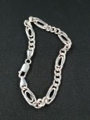 SILVER CURB BRACELET