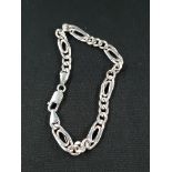 SILVER CURB BRACELET