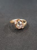 9 CARAT GOLD MYSTIC TOPAZ RING