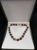 SILVER AND AGATE NECKLACE