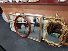 LARGE QUANTITY OF MIRRORS, PRINTS ETC