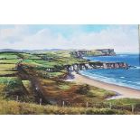 OIL ON CANVAS - NORTH COAST - WM YEARMAN