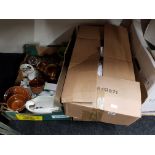 3 BOXES OF BRIC A BRAC TO INCLUDE PART TEASETS