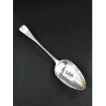 SILVER SERVING SPOON 25CMS DUBLIN 1811 BY M.WEST 77.3G