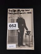 ANTIQUE ORIGINAL PHOTOGRAPH OF ROYAL ULSTER CONSTABULARY SERGEANT SERVICE NUMBER 619 WEARING HIGH