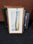 LARGE QUANTITY OF PRINTS, ETCHINGS AND WATERCOLOURS TO INCLUDE CRESSWELL BOAK