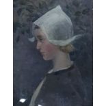 SIGNED OIL PAINTING OF DUTCH GIRL DATE 1894