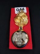 ROYAL IRISH FUSILIERS BUSBY BADGE (SOLD AS SEEN)