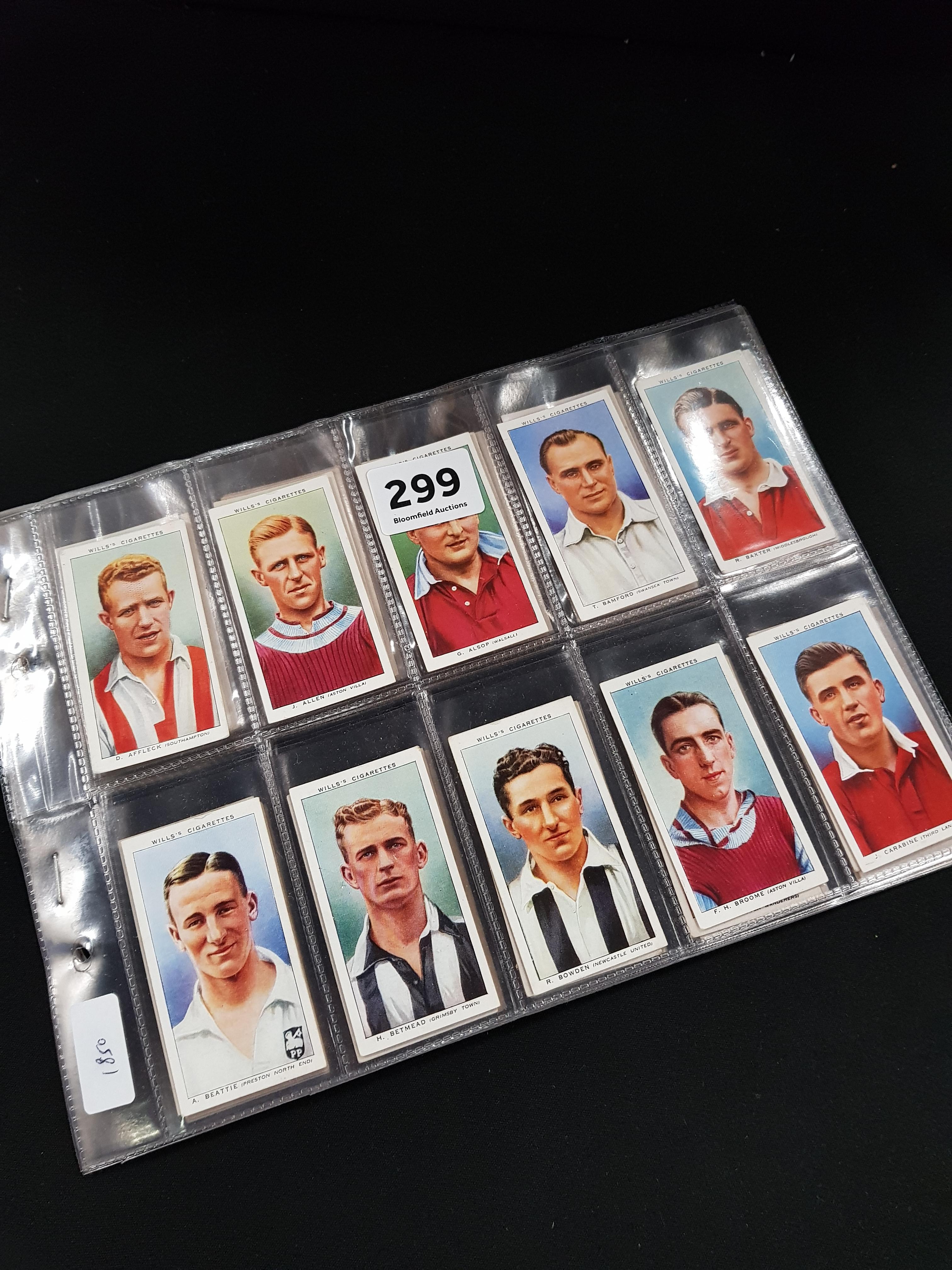 QUANTITY OF CIGARETTE CARDS 1939 ASSOCIATION FOOTBALLERS