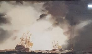 OIL - THE STORM ROUGHING THE SPANISH ARMADA