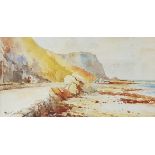 WATERCOLOUR - COAST ROAD - SIGNED ERWIN