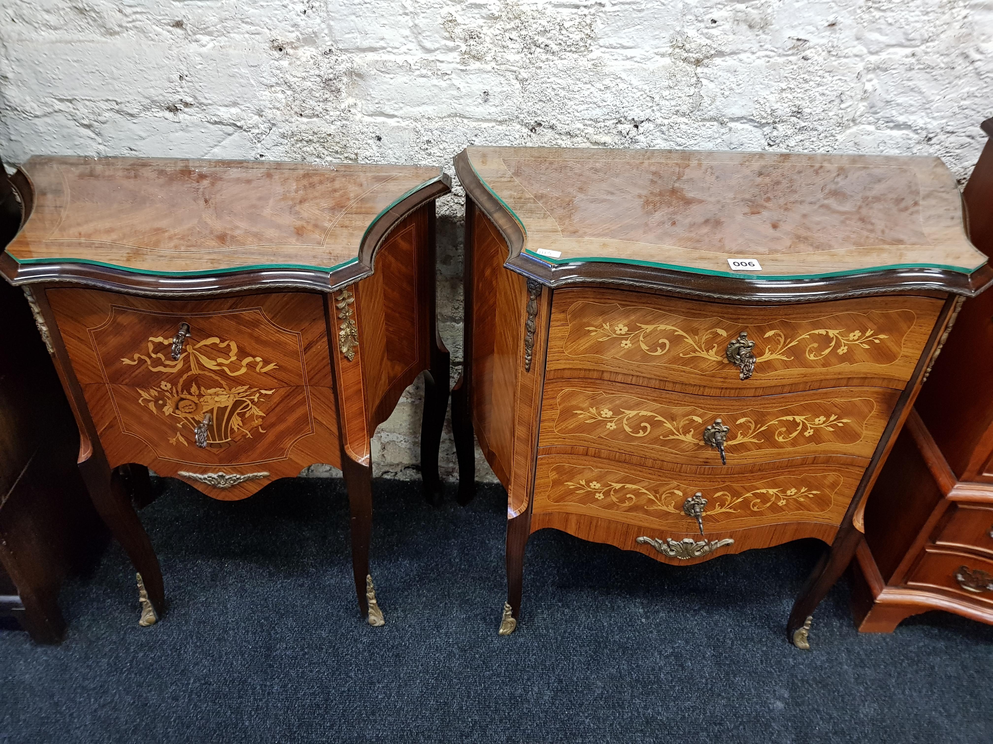 2 FRENCH STYLE CABINETS