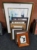 LARGE QUANTITY OF PRINTS, ETCHINGS AND WATERCOLOURS