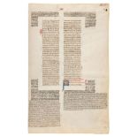 Collection of leaves from legal manuscripts, in Latin, on parchment [thirteenth to fourteenth cen