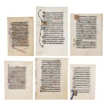 Collection of leaves from Psalters, in Latin, decorated or illuminated manuscripts on parchment