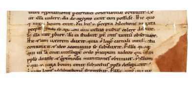 Fragment with Werner von Ellerbach, Deflorationes Sanctorum Patrum or Honorius Augustodunensis,