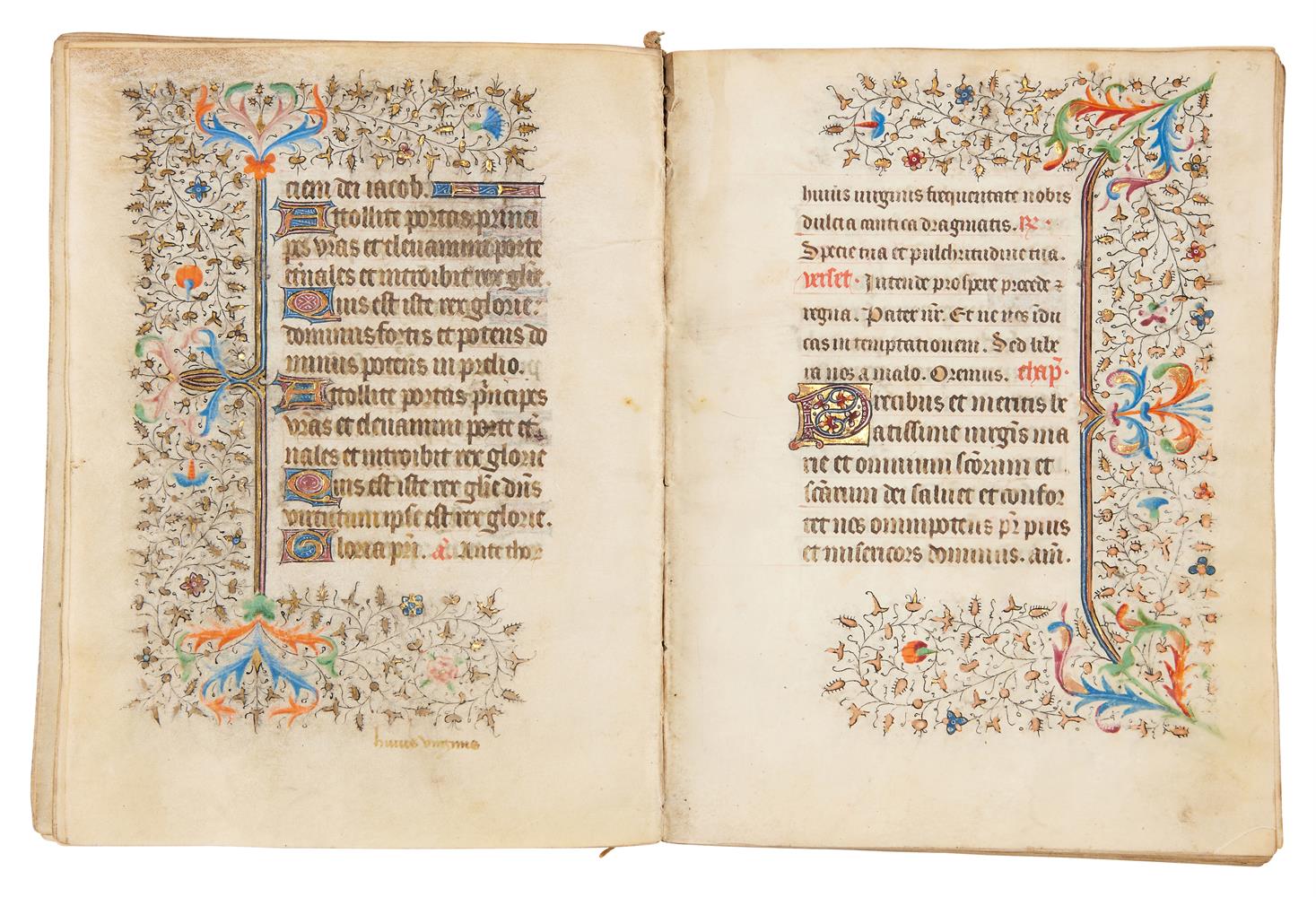 Ɵ Book of Hours, Use of Besançon, in Latin and French, illuminated manuscript codex on parchment - Image 3 of 3