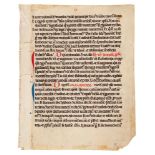 Leaf from a Lectionary, in Latin, decorated manuscript on parchment [Germany, early thirteenth ce