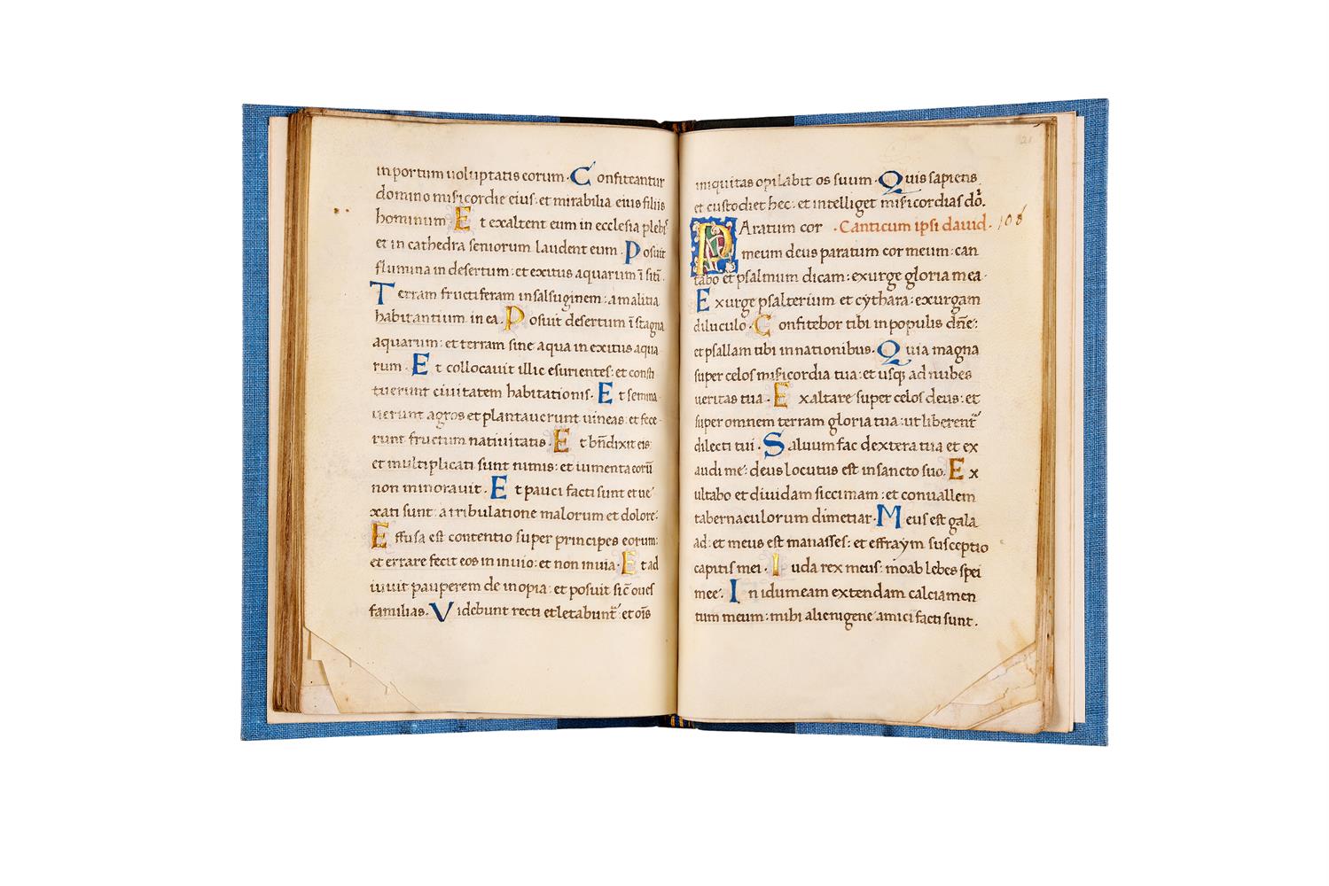 Ɵ Large remnant of the Psalter with Passion Sequences copied by Pietro Ursuleo of Capuo, in Latin, - Image 3 of 3