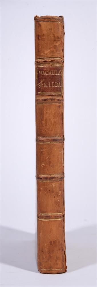 Ɵ MACAULAY, K. The History of St. Kilda. T. Becket & P.A. de Hondt, London, 1764. (1)