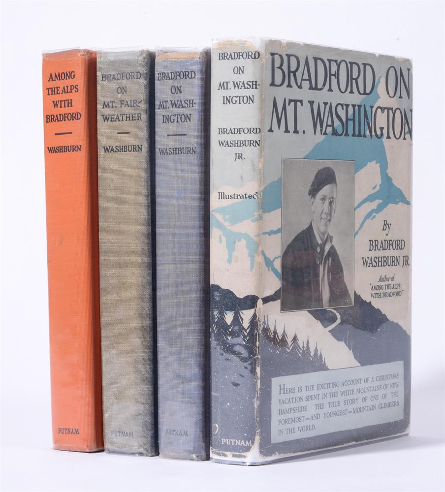 Ɵ WASHBURN, Bradford. Four Works: first editions, SIGNED by the author. G.P. Putman's Sons, 1927-193