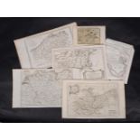 Ɵ MAPS: United States, China, & Europe. a group of six maps and plans. c.1628-1799. (6)