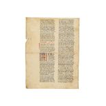 Ɵ Leaf with a homily by Bede, from a monumental codex of Bede’s Homilies or Paul the Deacon, Homilia