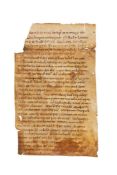 Ɵ Leaf from the Old Gelasian Sacramentary, containing a record of the earliest Merovingian and