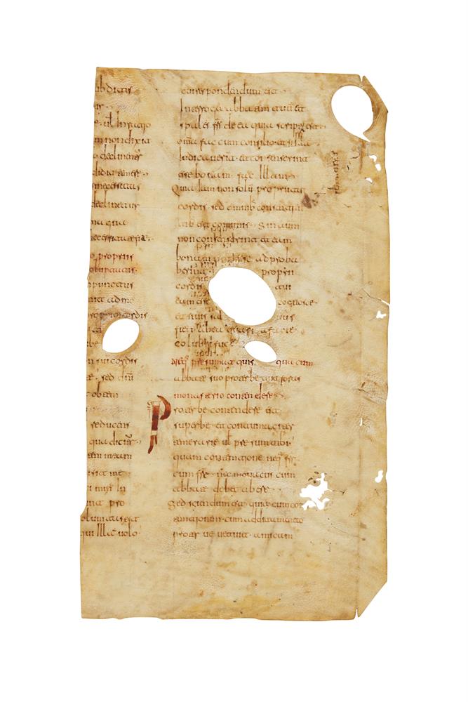 Ɵ Smaragdus of St-Mihiel, Commentary on the Rule of St. Benedict, in Latin, in Visigothic minuscule - Image 2 of 2