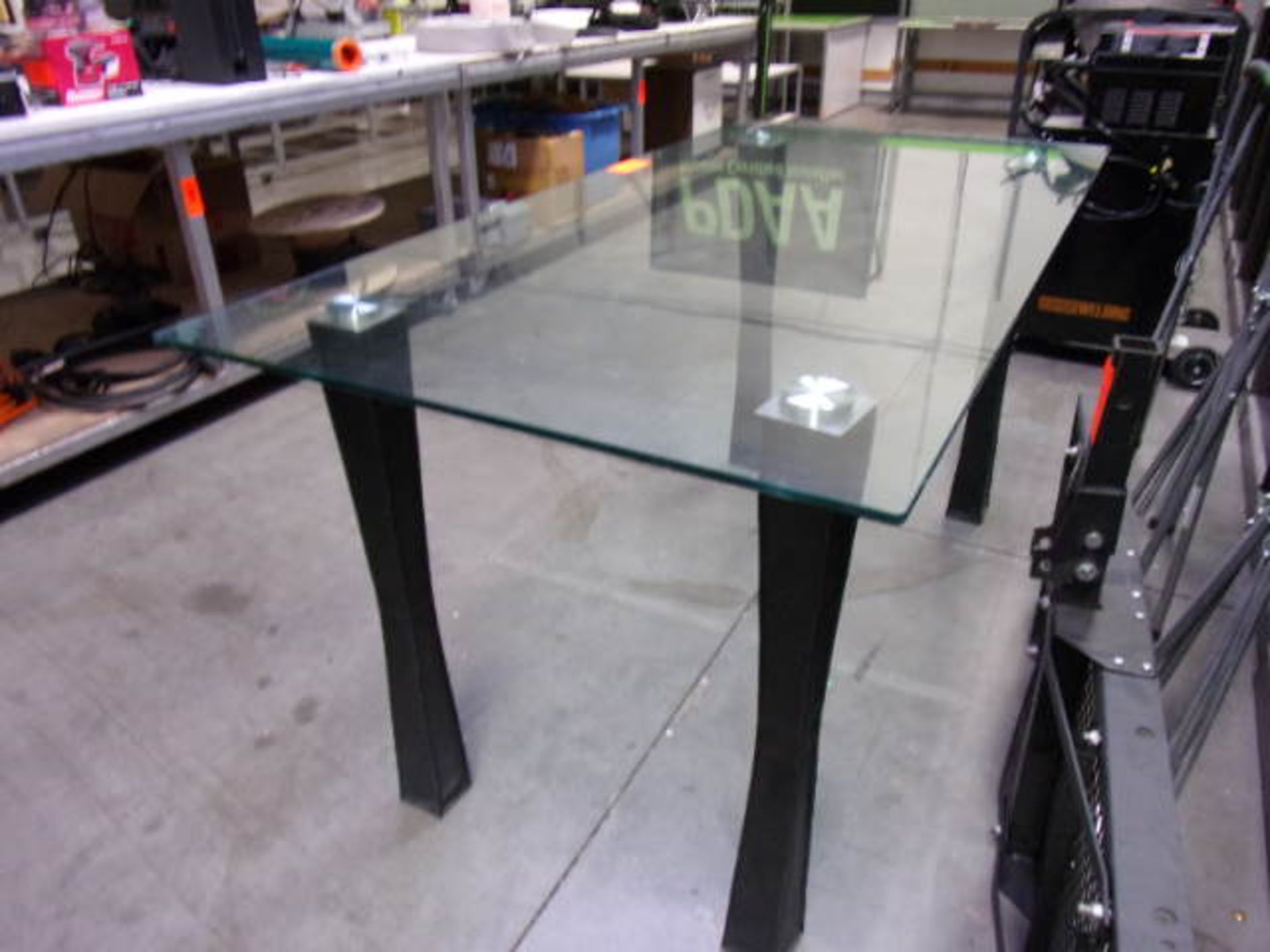 6' GLASS TABLE - Image 2 of 2