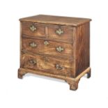 A small George II mahogany chest of drawers, circa 1750