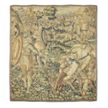 A 17th century Biblical tapestry section, Flemish