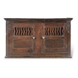 A George II ventilated food cupboard, circa 1750 Constructed using some earlier timbers