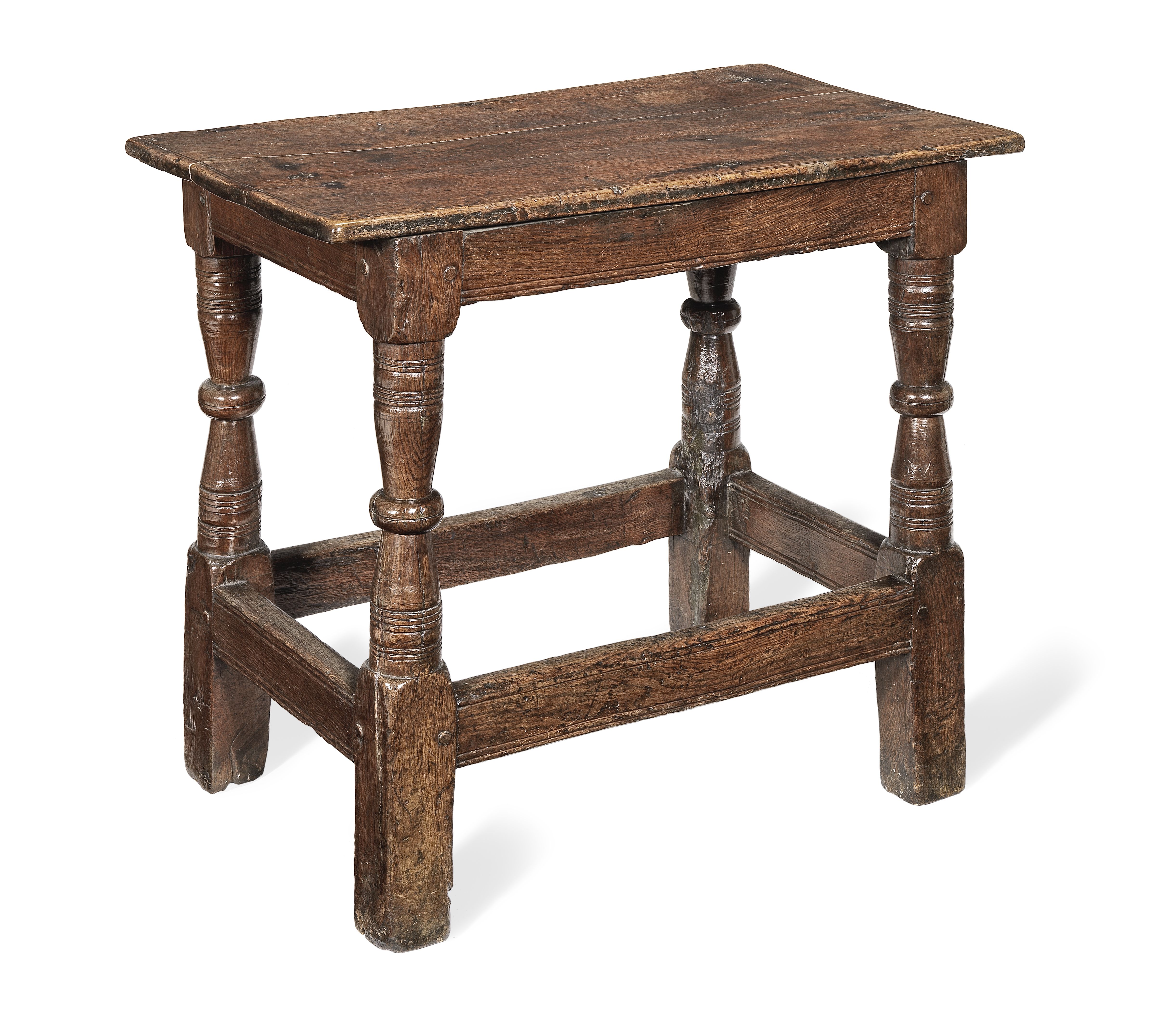 A rare Elizabeth I joined oak low centre table, circa 1600