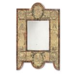 A Charles II needlework mirror, circa 1670