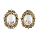 A pair of 19th century giltwood girandoles (2)