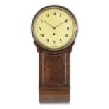 A Regency mahogany and ebony-strung drop dial wall timepiece Walker & Finnemore, Birmingham, (fl....