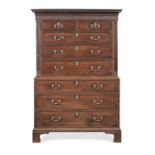 A George III mahogany chest-on-chest, circa 1770