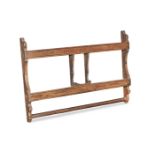 A 19th century pine delft rack