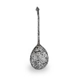 A rare Henry VII pewter diamond point spoon, circa 1500