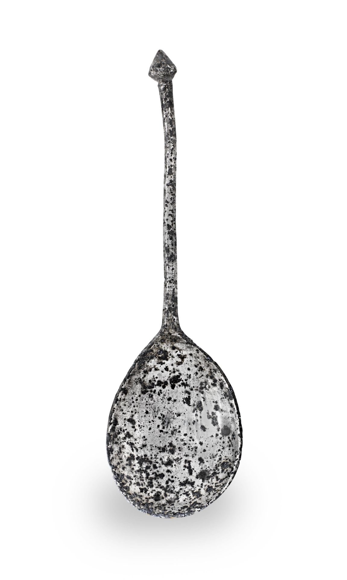 A rare Henry VII pewter diamond point spoon, circa 1500