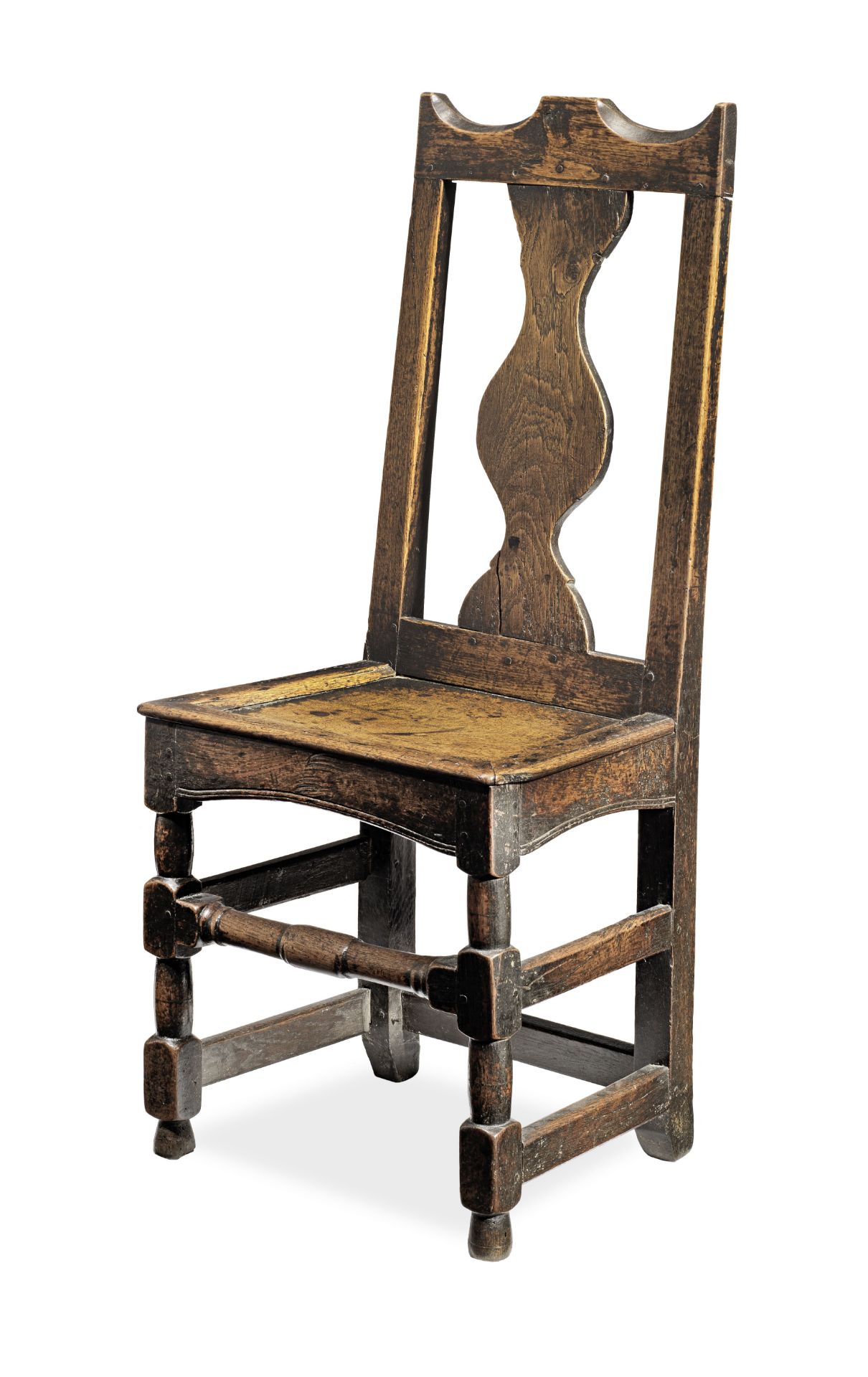 A George I oak side chair, Welsh, circa 1720