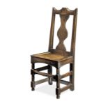 A George I oak side chair, Welsh, circa 1720
