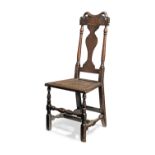 An early 18th century joined oak chair, possibly Welsh, circa 1710-20