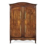 A late 18th century chestnut armoire, French