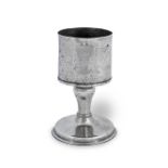 An 18th century pewter chalice, possibly Irish