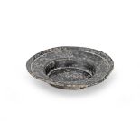 A rare Medieval pewter spice plate, probably English