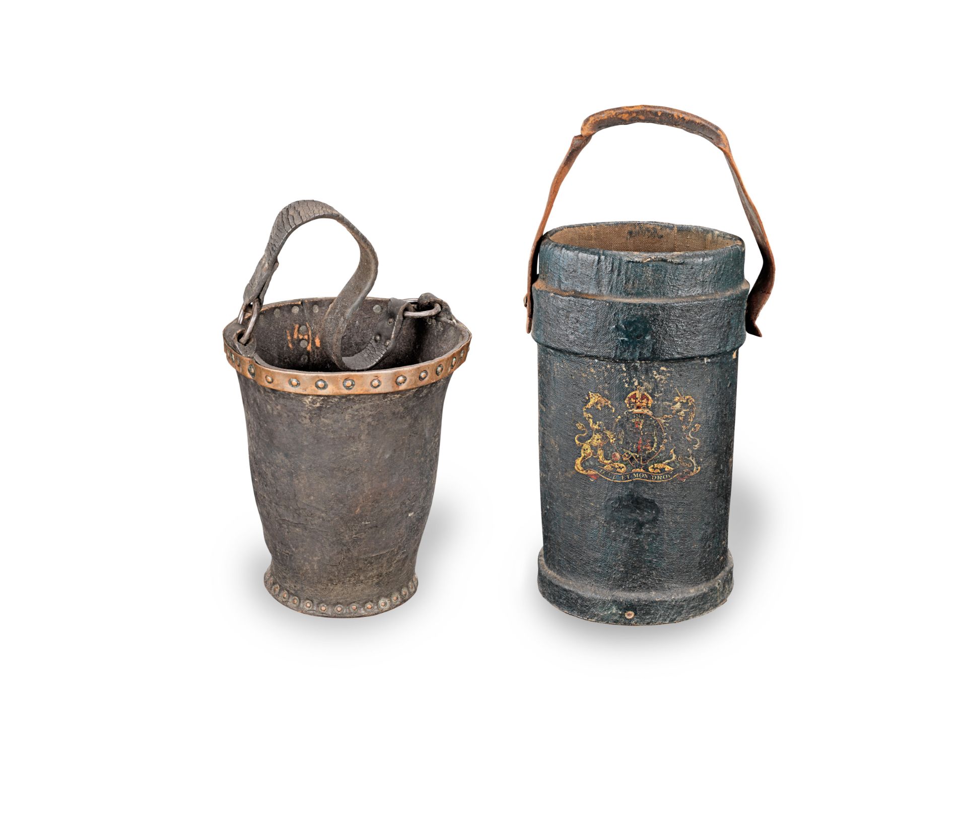 A 19th century leather fire bucket (2)